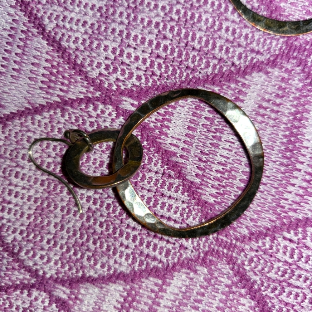 Silver drop earrings - definitely a designer pair.